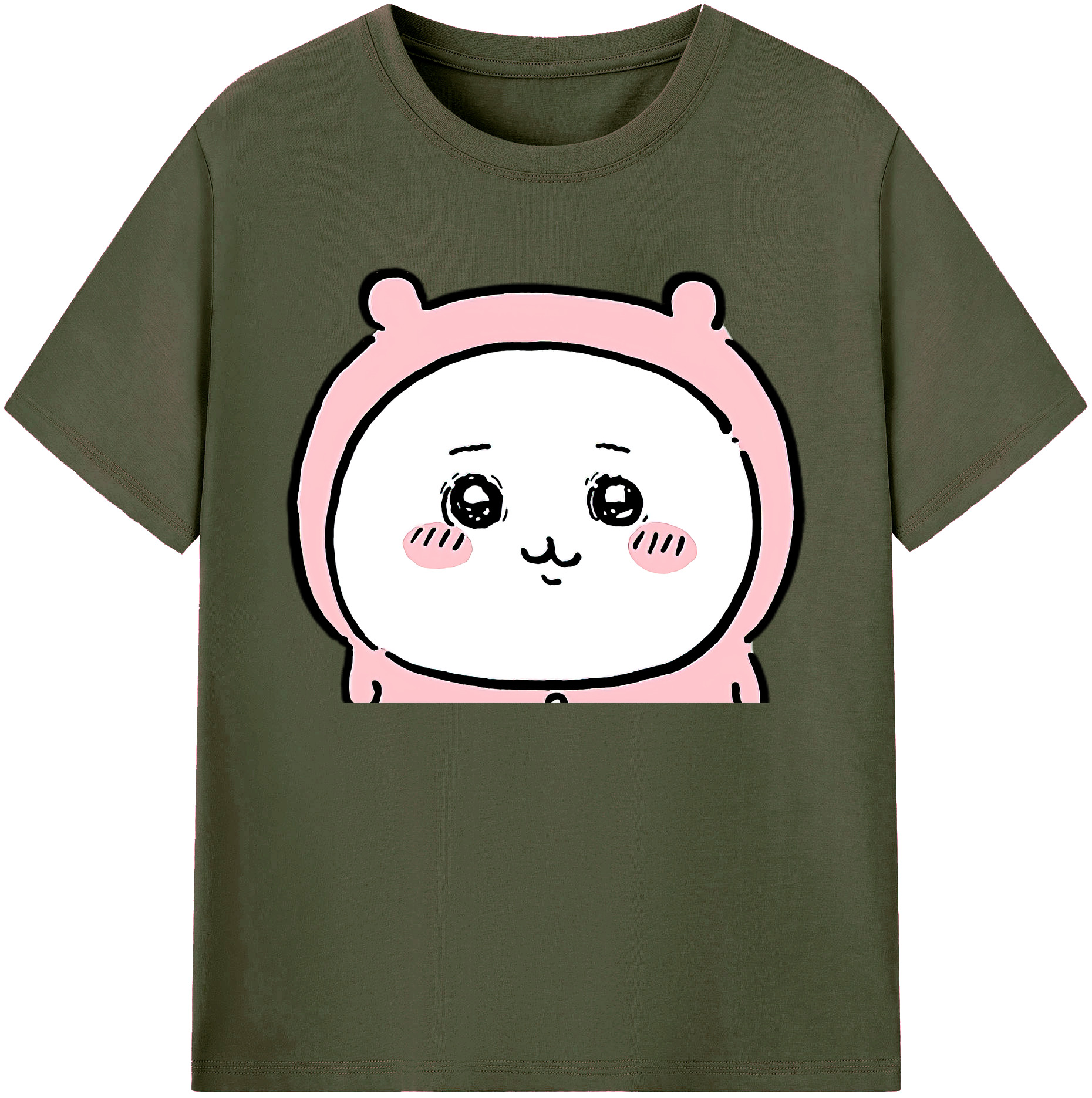 （画像用） ちいかわ ちいかわ Chii-kawa chiikawa 綿100％ メンズ半袖Tシャツ｜肌触りやわらか＆通気性